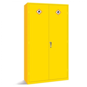 ContainIT® Yellow Flammable/Dangerous Substance Chemical Safety Cabinets - 36ltr Sump - 1830x915x457mm